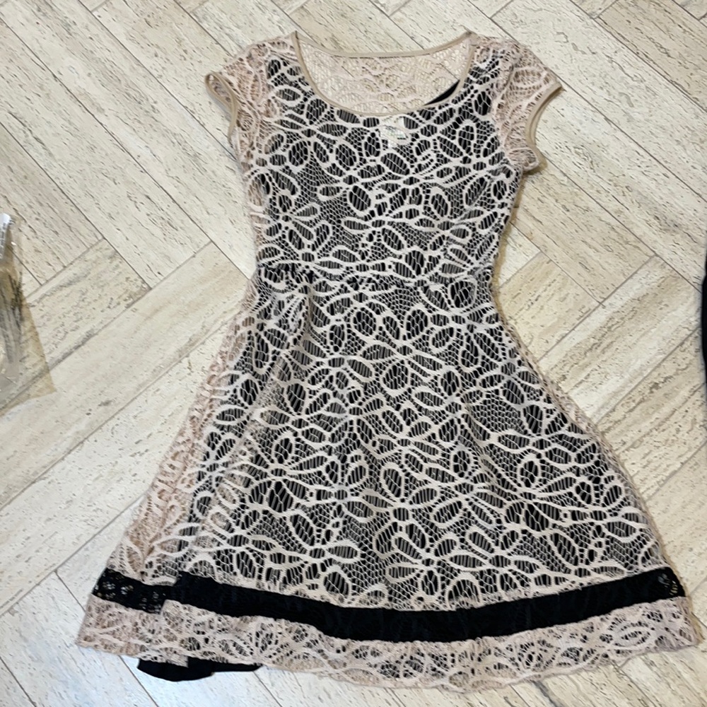 beautiful cream lace dress